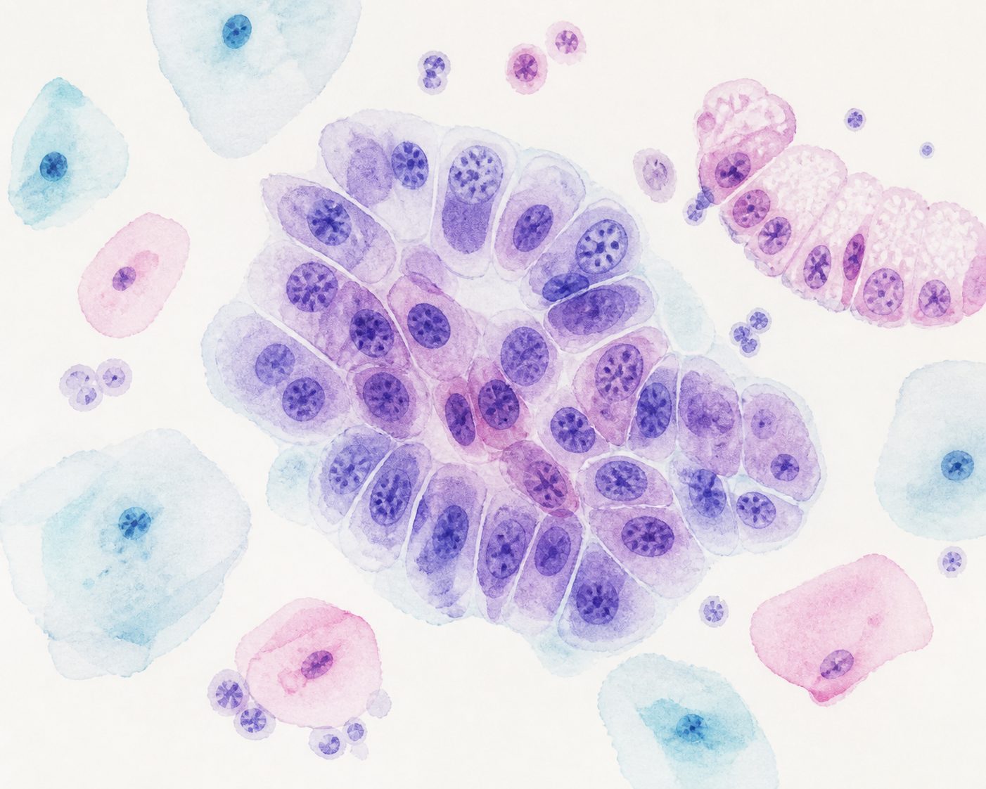 Atipia glandular em AIS tipo gástrico